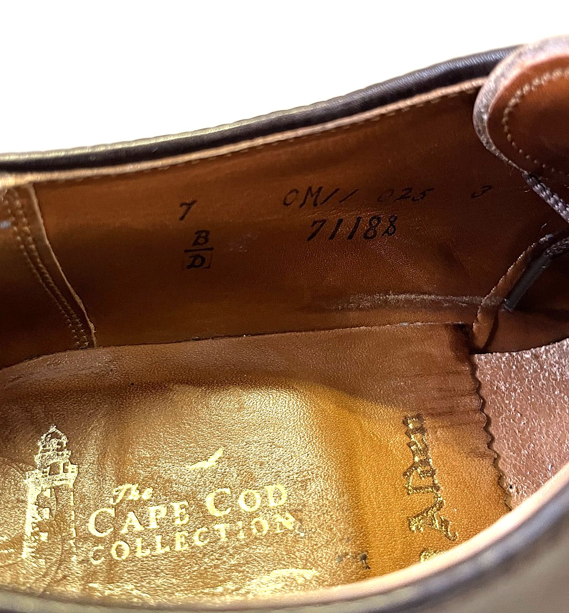 画像: ALDEN "CAPE COD COLLECTION" 7118S Uチップ レザーシューズ ブラウン USA製 (USED)