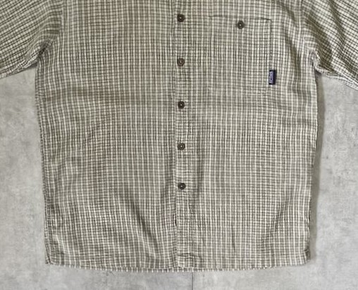画像: 03'S PATAGONIA オーガニックコットン 半袖 ACシャツ チェック柄 ポルトガル製 (VINTAGE)