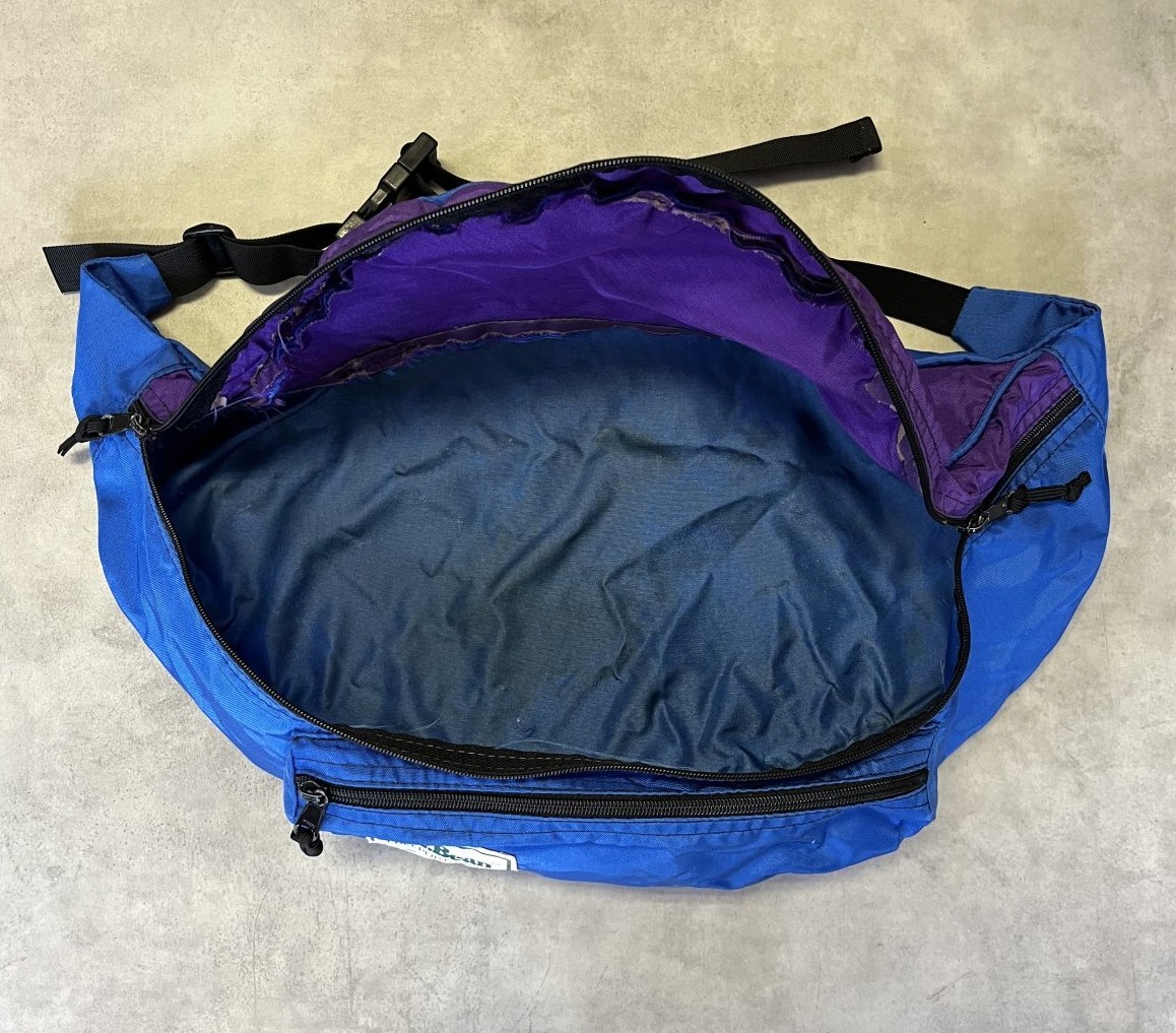 画像4: 80'S LL Bean ナイロン ウエスト＆ショルダーバッグ ブルー/パープル (VINTAGE)