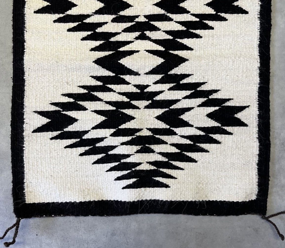 画像3: オールド ナバホ ウールラグ 53cm x 44cm (VINTAGE)