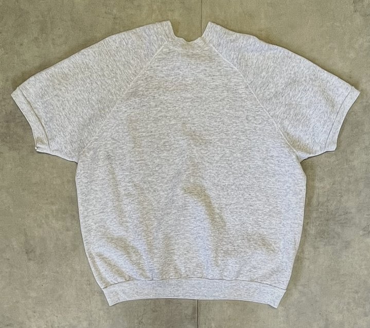 画像3: 90'S ULTRA FLEECE 220 by TULTEX ラグランスリーブ 半袖 スウェットシャツ ヘザーグレー (VINTAGE)