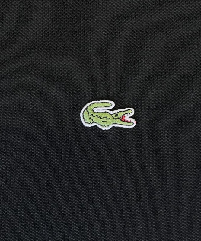 画像: 80'S CHEMISE LACOSTE ポロシャツ ブラック フランス製 (VINTAGE)