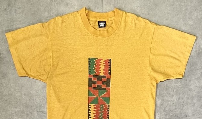画像: 90'S HARLEM WEEK 15th ANNIVERSARY シングルステッチ 両面プリント 半袖 Tシャツ イエロー USA製 (VINTAGE)
