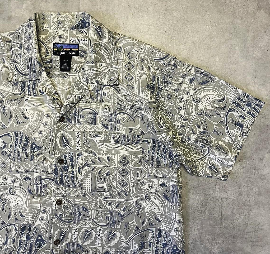 画像: 90'S PATAGONIA "PATALOHA" コットン 半袖 アロハシャツ 総柄 ポルトガル製 (VINTAGE)