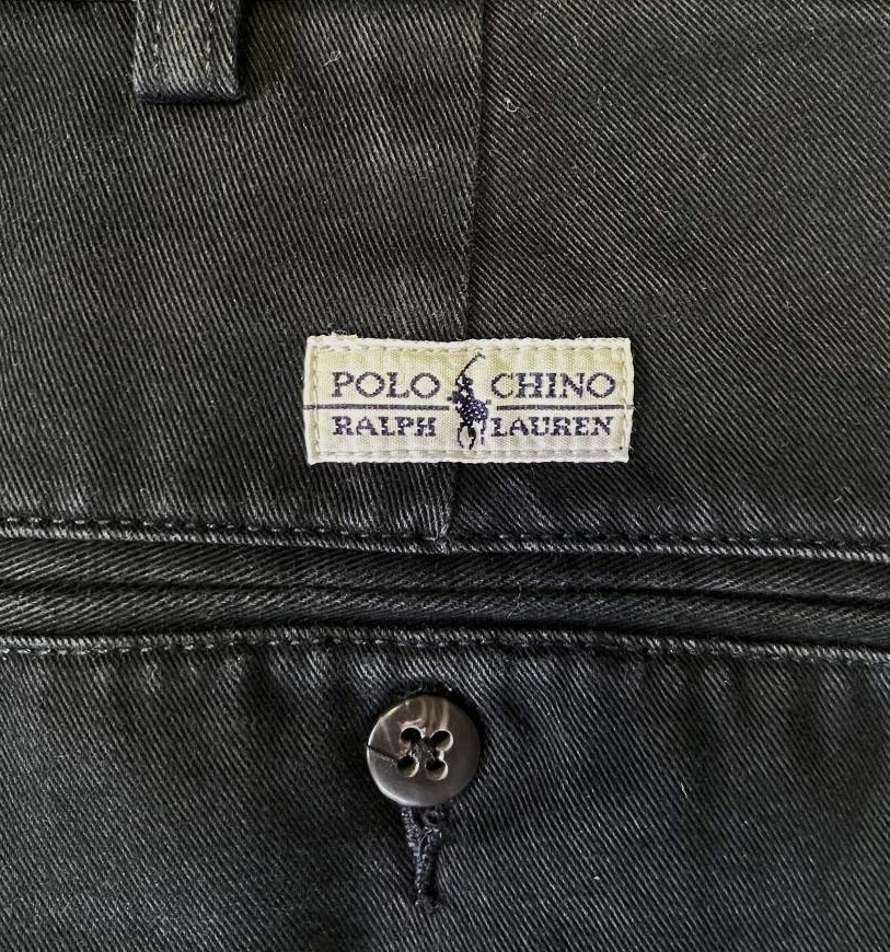 画像6: 90'S RALPH LAUREN "TYLER SHORT" ツープリーツ チノショーツ ブラック (VINTAGE)