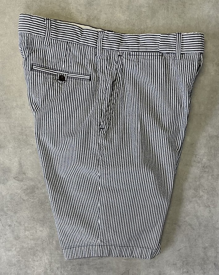 画像4: 90'S RALPH LAUREN ノープリーツ シアサッカーショーツ ストライプ (VINTAGE)