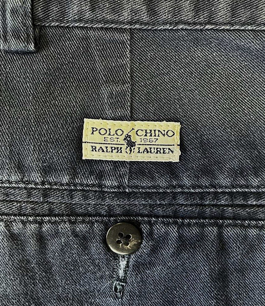 画像6: 90'S RALPH LAUREN ツープリーツ チノショーツ ネイビー (VINTAGE)