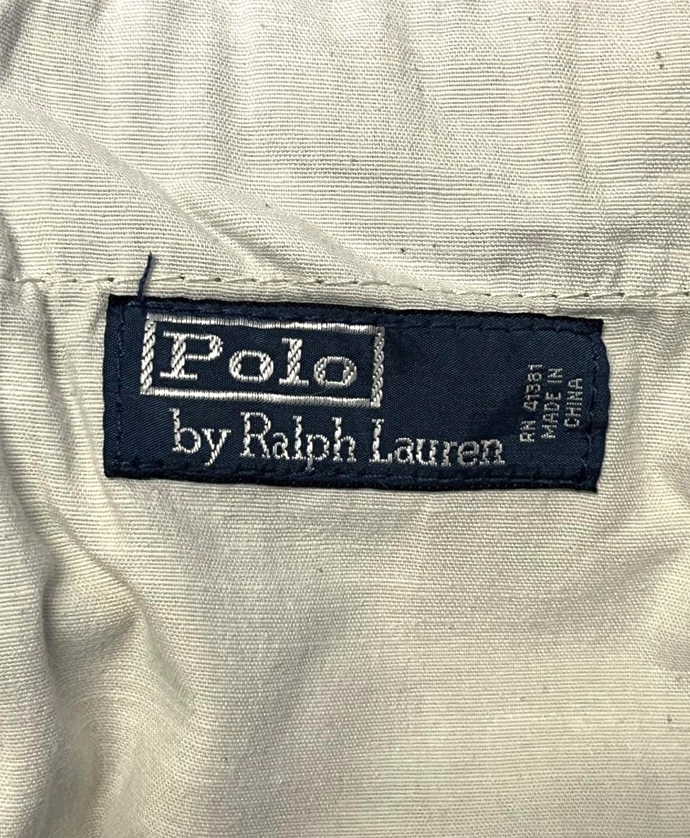 画像2: 90'S RALPH LAUREN ノープリーツ ミリタリーチノショーツ オリーブ (VINTAGE)