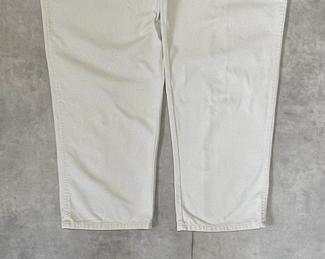 画像: 90'S RALPH LAUREN "ボックスロゴ" ツープリーツ チノパンツ オフホワイト (VINTAGE)