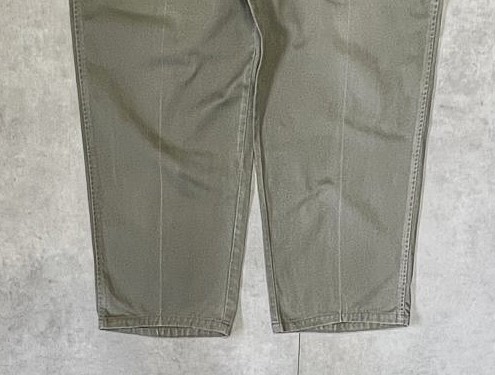 画像: 90'S RALPH LAUREN "ボックスロゴ" ツープリーツ チノパンツ カーキ USA製 (VINTAGE)