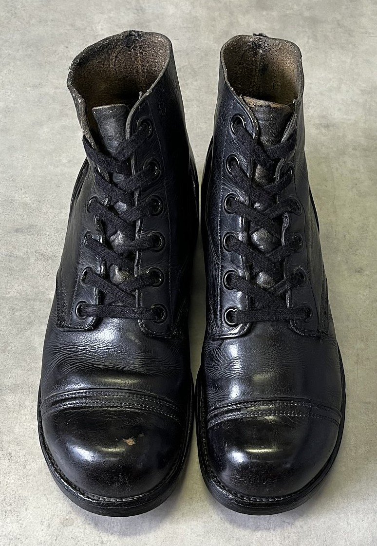 画像: 60'S アメリカ軍 US ARMY キャップトゥ レザー コンバットブーツ ブラック (VINTAGE)