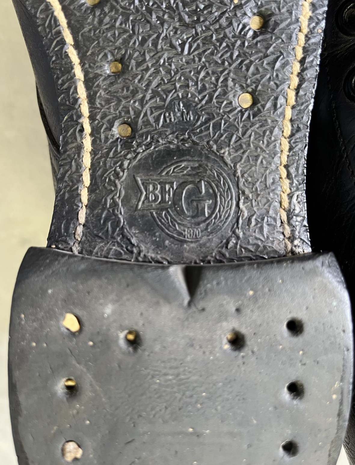 画像: 60'S アメリカ軍 US ARMY キャップトゥ レザー コンバットブーツ ブラック (VINTAGE)