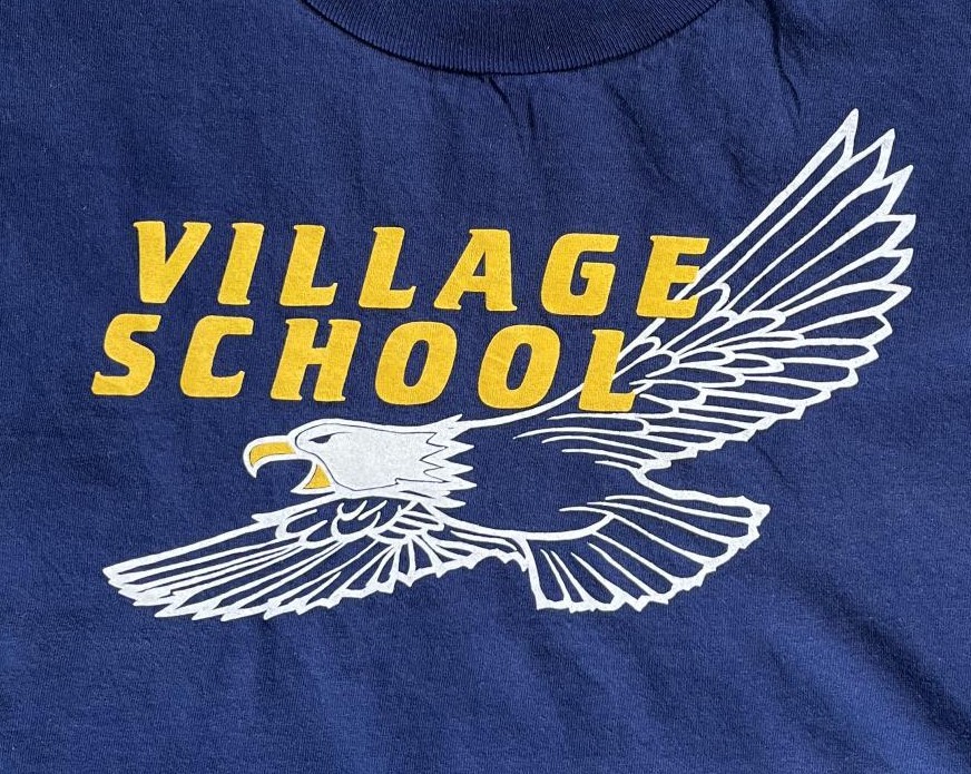 画像3: 90'S VILLAGE SCHOOL シングルステッチ 半袖 Tシャツ ネイビー (VINTAGE)