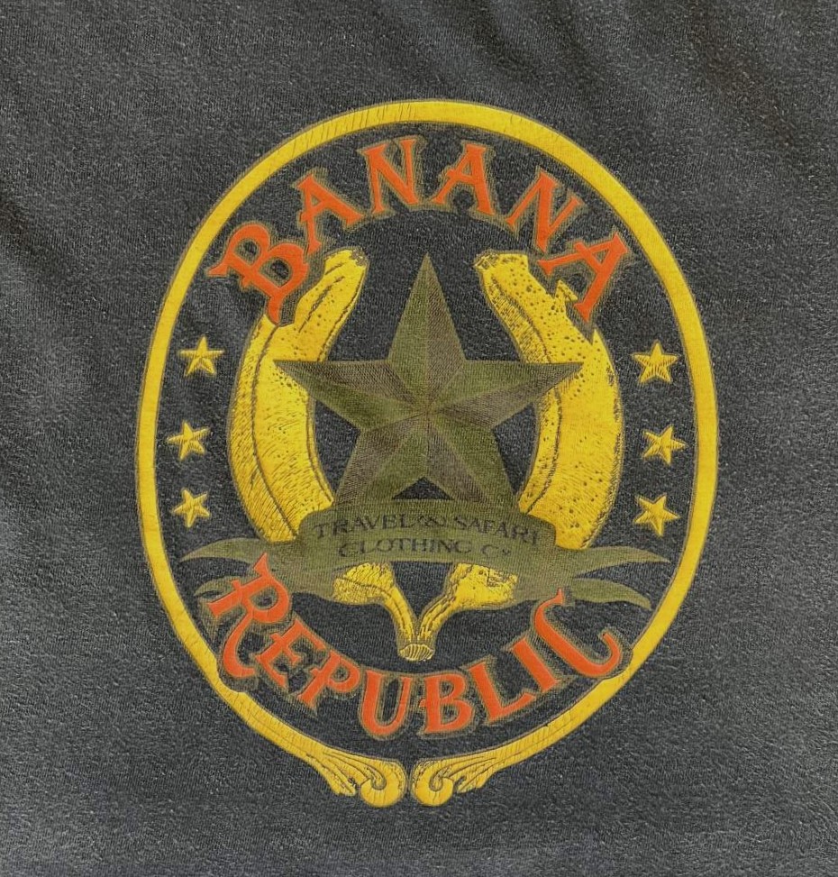 画像3: 80'S BANANA REPUBLIC シングルステッチ 半袖 Tシャツ フェードブラック (VINTAGE)