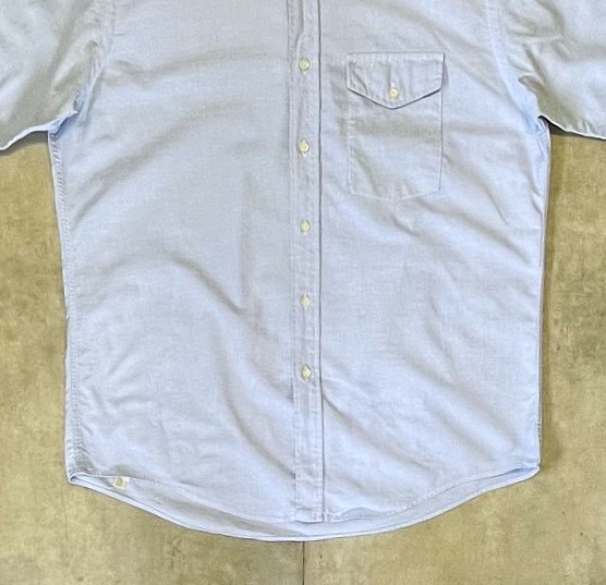 画像: 80'S LL Bean オックスフォード 半袖 BDシャツ ブルー (VINTAGE)