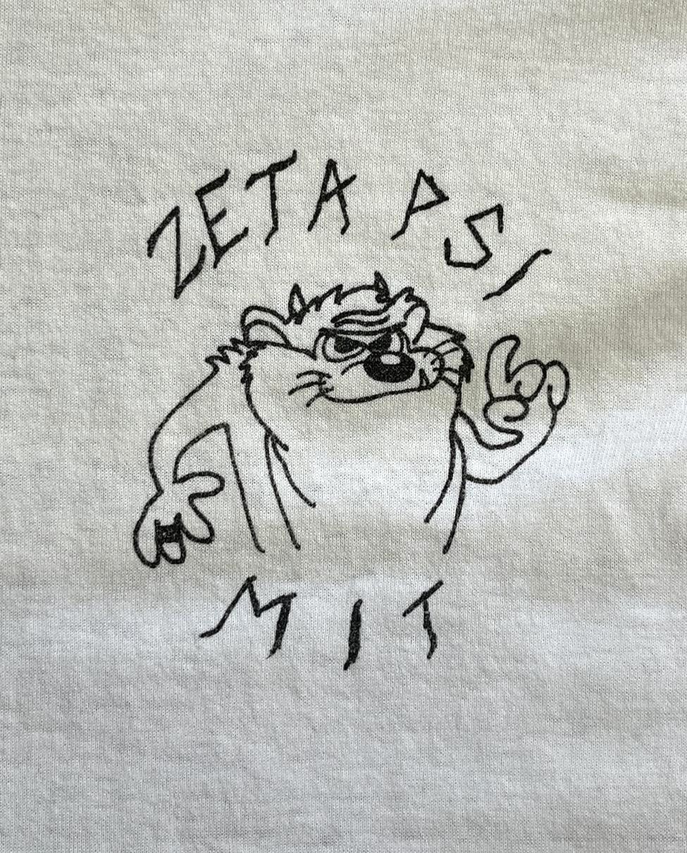 画像3: 90'S MIT (マサチューセッツ工科大学) ZETA PSI シングルステッチ 両面プリント 半袖 Tシャツ ホワイト USA製 (VINTAGE)