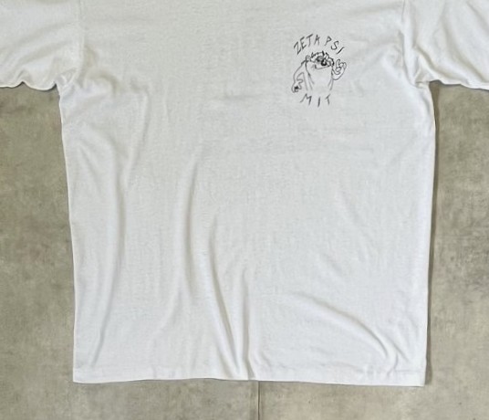 画像: 90'S MIT (マサチューセッツ工科大学) ZETA PSI シングルステッチ 両面プリント 半袖 Tシャツ ホワイト USA製 (VINTAGE)