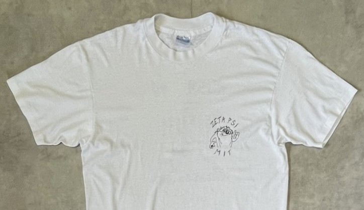 画像: 90'S MIT (マサチューセッツ工科大学) ZETA PSI シングルステッチ 両面プリント 半袖 Tシャツ ホワイト USA製 (VINTAGE)