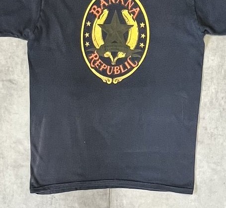 画像: 80'S BANANA REPUBLIC シングルステッチ 半袖 Tシャツ フェードブラック (VINTAGE)