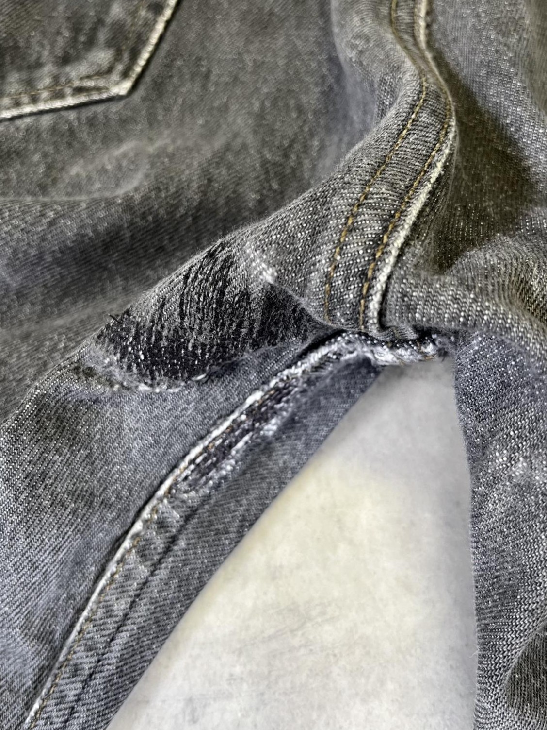 画像4: 90'S LEVIS 501 デニム 先染めブラック W36L30 USA製 (VINTAGE)