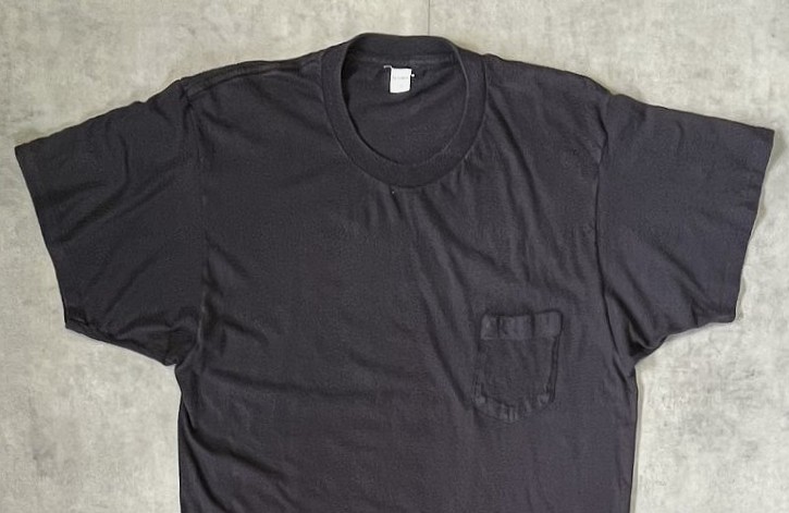 画像: 90'S JOCKEY シングルステッチ ポケット付き 半袖 Tシャツ ブラック USA製 (VINTAGE)