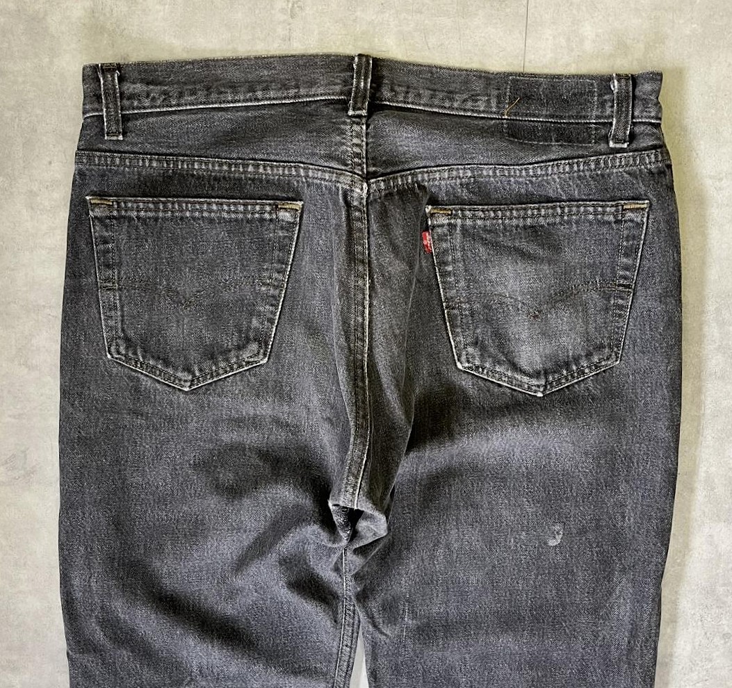 画像: 90'S LEVIS 501 デニム 先染めブラック W36L30 USA製 (VINTAGE)