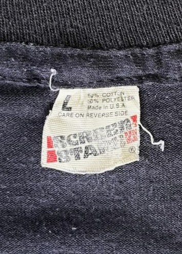 画像2: 80'S 功夫 KUNG FU シングルステッチ 半袖 Tシャツ ブラック USA製 (VINTAGE)