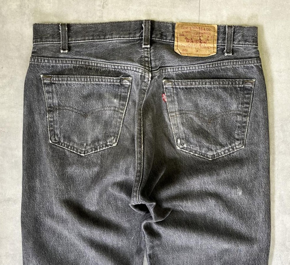 画像: 90'S LEVIS 501 デニム 先染めブラック W33L30 USA製 (VINTAGE)