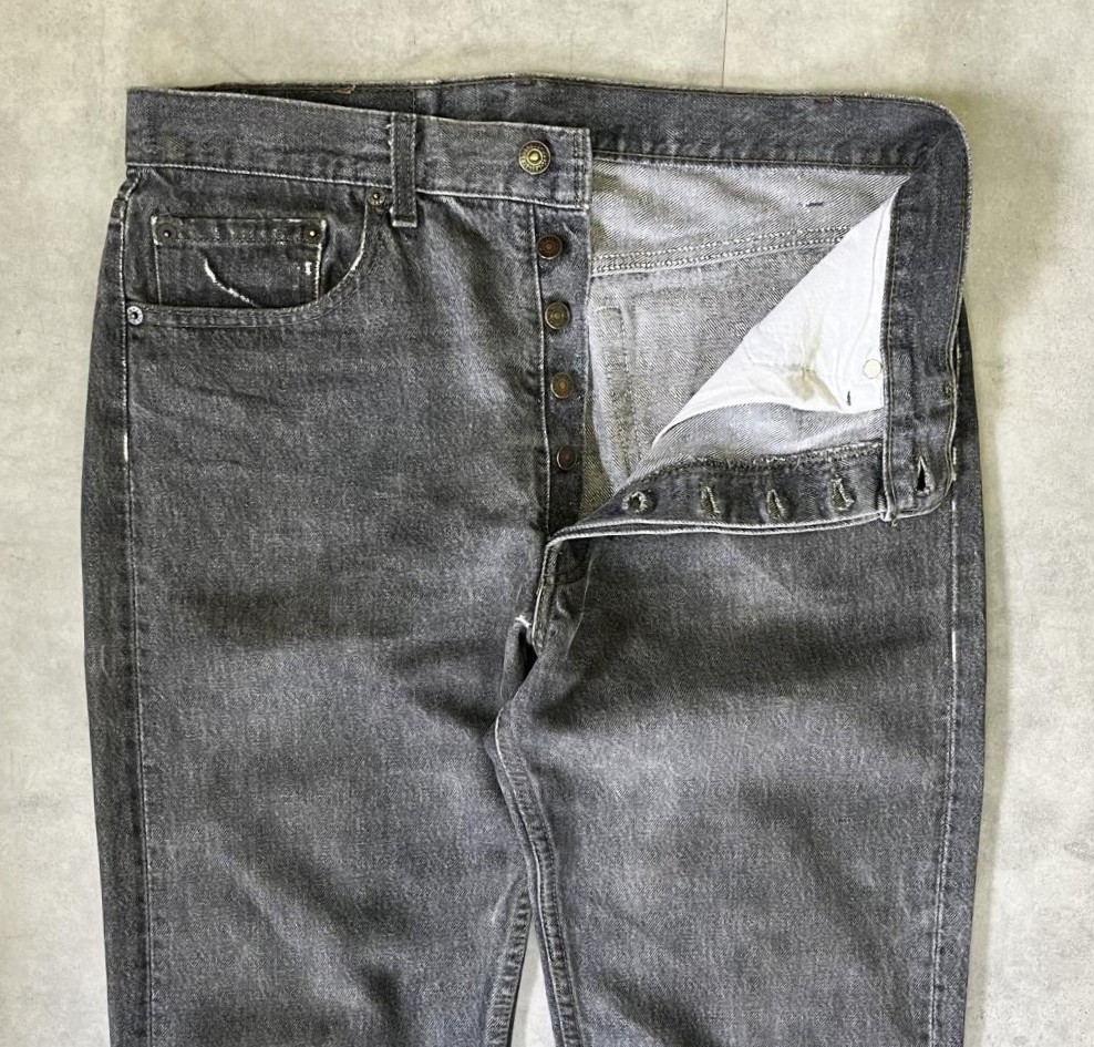画像: 90'S LEVIS 501 デニム 先染めブラック W33L30 USA製 (VINTAGE)