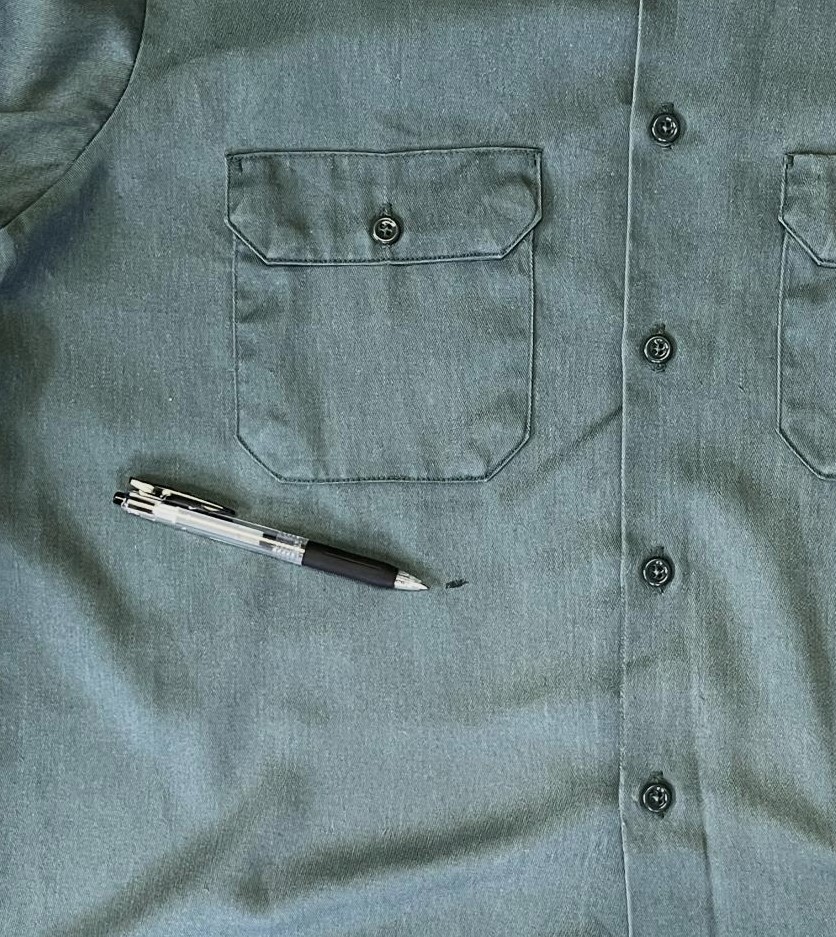 画像4: 60'S BIG MAC "PENN-PREST" 長袖 ワークシャツ ダークグリーン (VINTAGE)