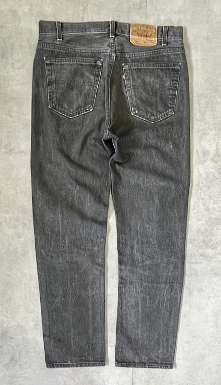 画像2: 90'S LEVIS 501 デニム 先染めブラック W33L30 USA製 (VINTAGE)