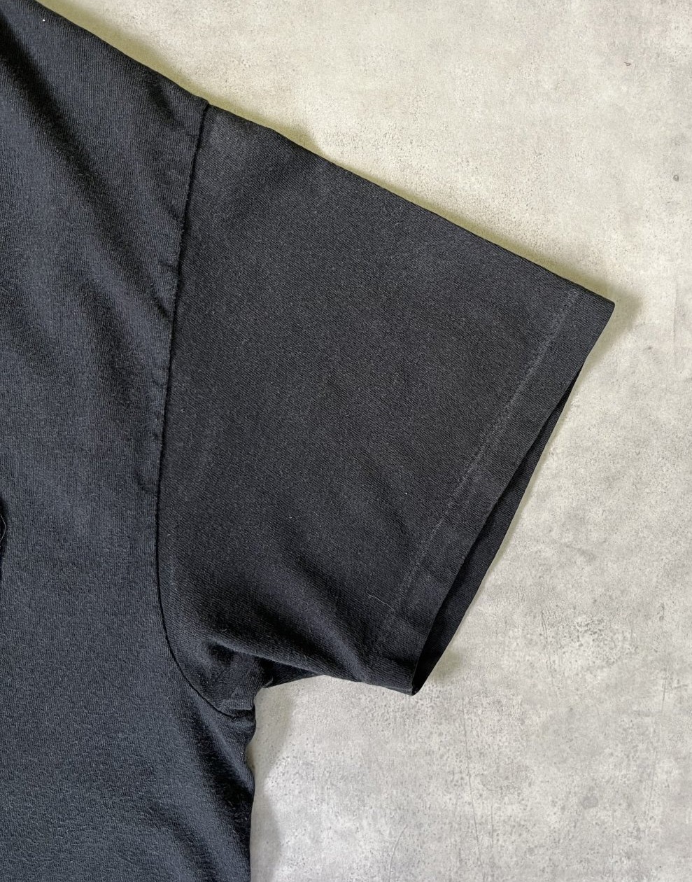 画像: 90'S HANES シングルステッチ ポケット付き 半袖 Tシャツ ブラック ジャマイカ製 (VINTAGE)