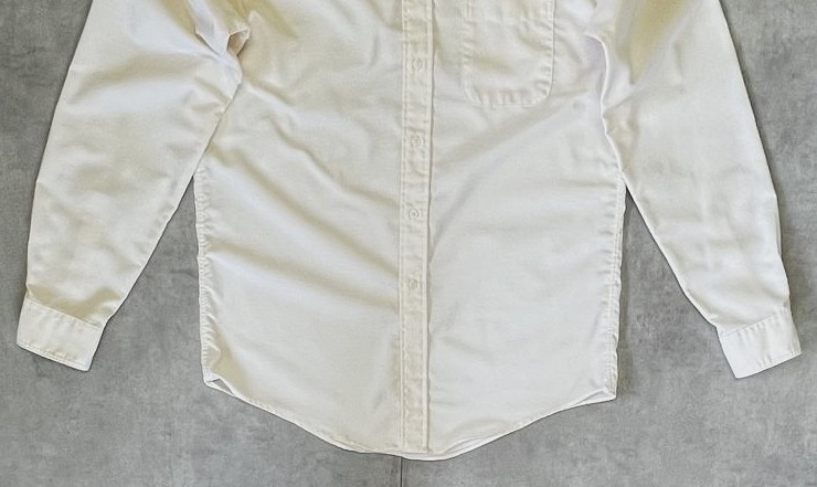 画像: 90'S LANDS' END オックスフォード 長袖 BDシャツ 生成り USA製 (VINTAGE)