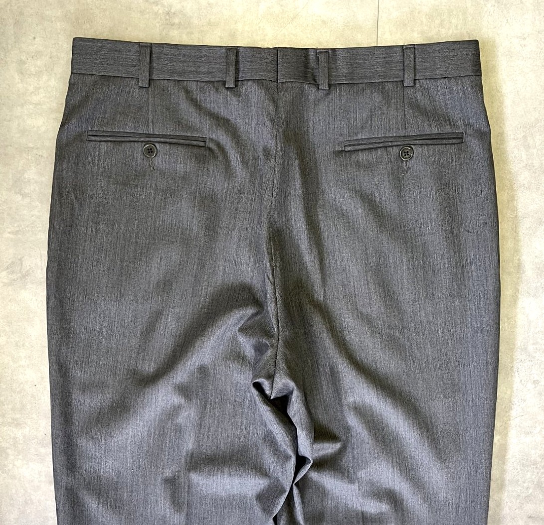 画像: BROOKS BROTHERS ツータック トロピカルウールパンツ ダークグレー (VINTAGE)
