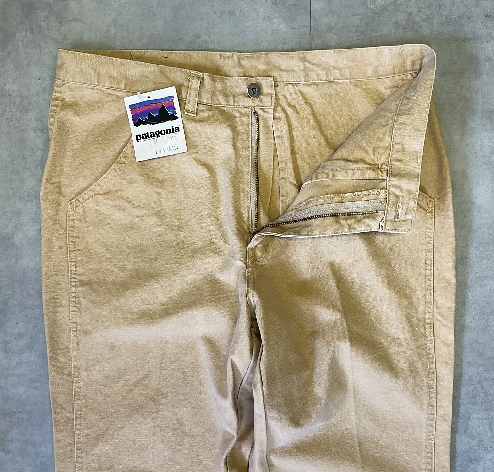 画像: 80'S PATAGONIA "STAND UP PANTS" 旧タグ キャンバスパンツ ライトブラウン 香港製 (DEADSTOCK)