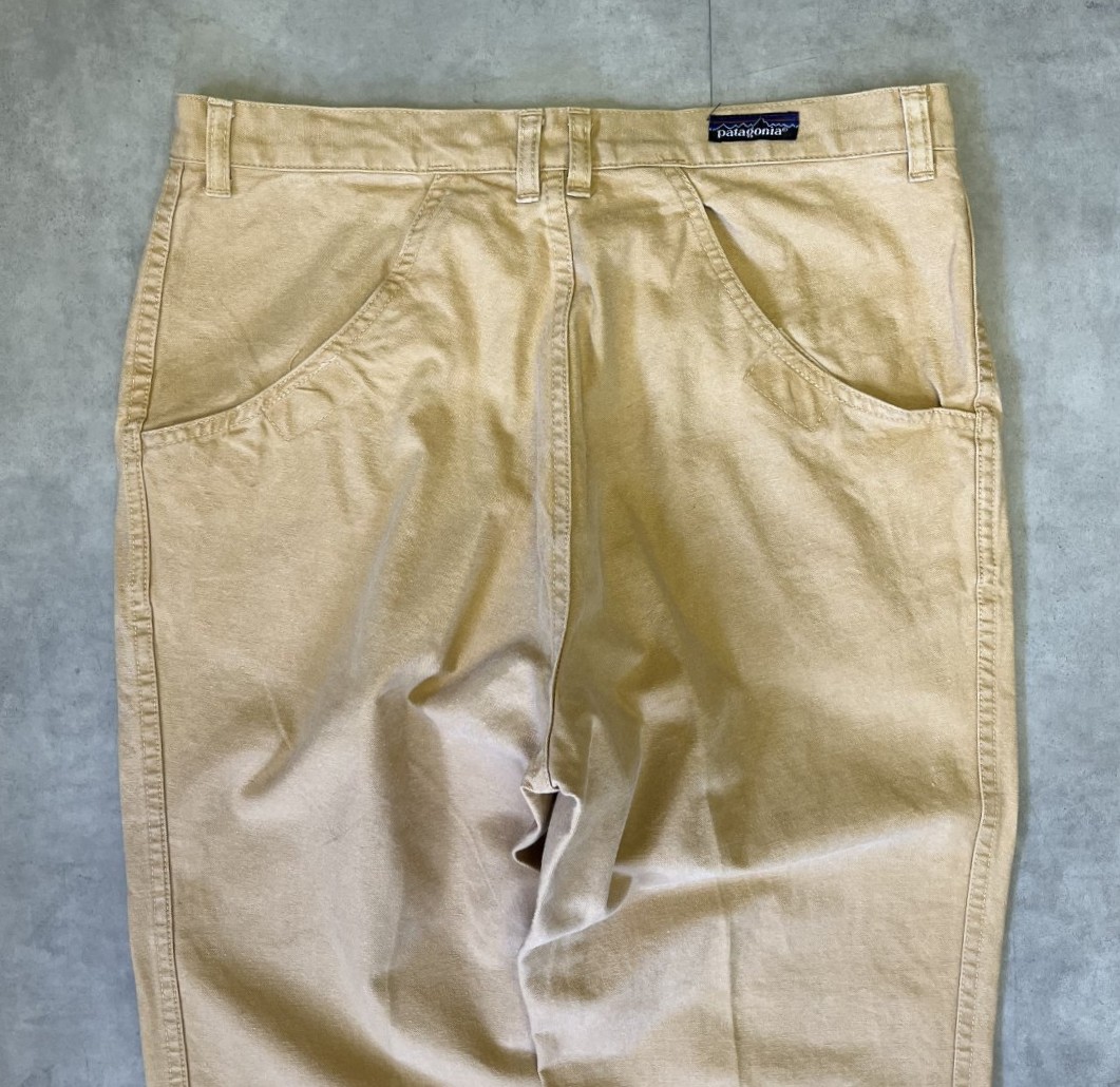 画像: 80'S PATAGONIA "STAND UP PANTS" 旧タグ キャンバスパンツ ライトブラウン 香港製 (DEADSTOCK)