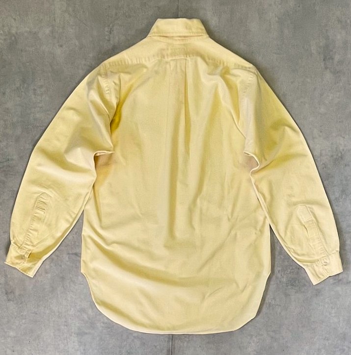 画像3: 70'S BROOKS BROTHERS "MAKERS" 6ボタン オックスフォード 長袖 BDシャツ イエロー USA製 (VINTAGE)