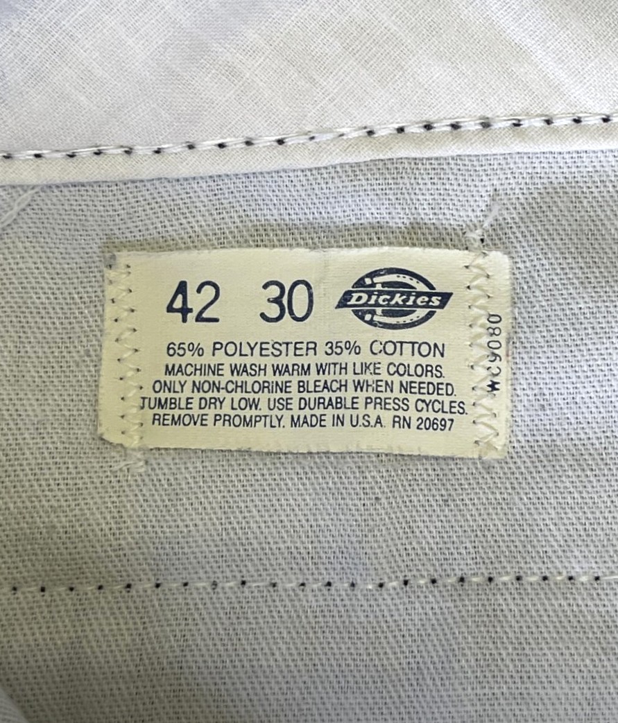 画像4: 80'S DICKIES 874 チビタグ ワークパンツ ブラック W42L30 USA製 (VINTAGE)