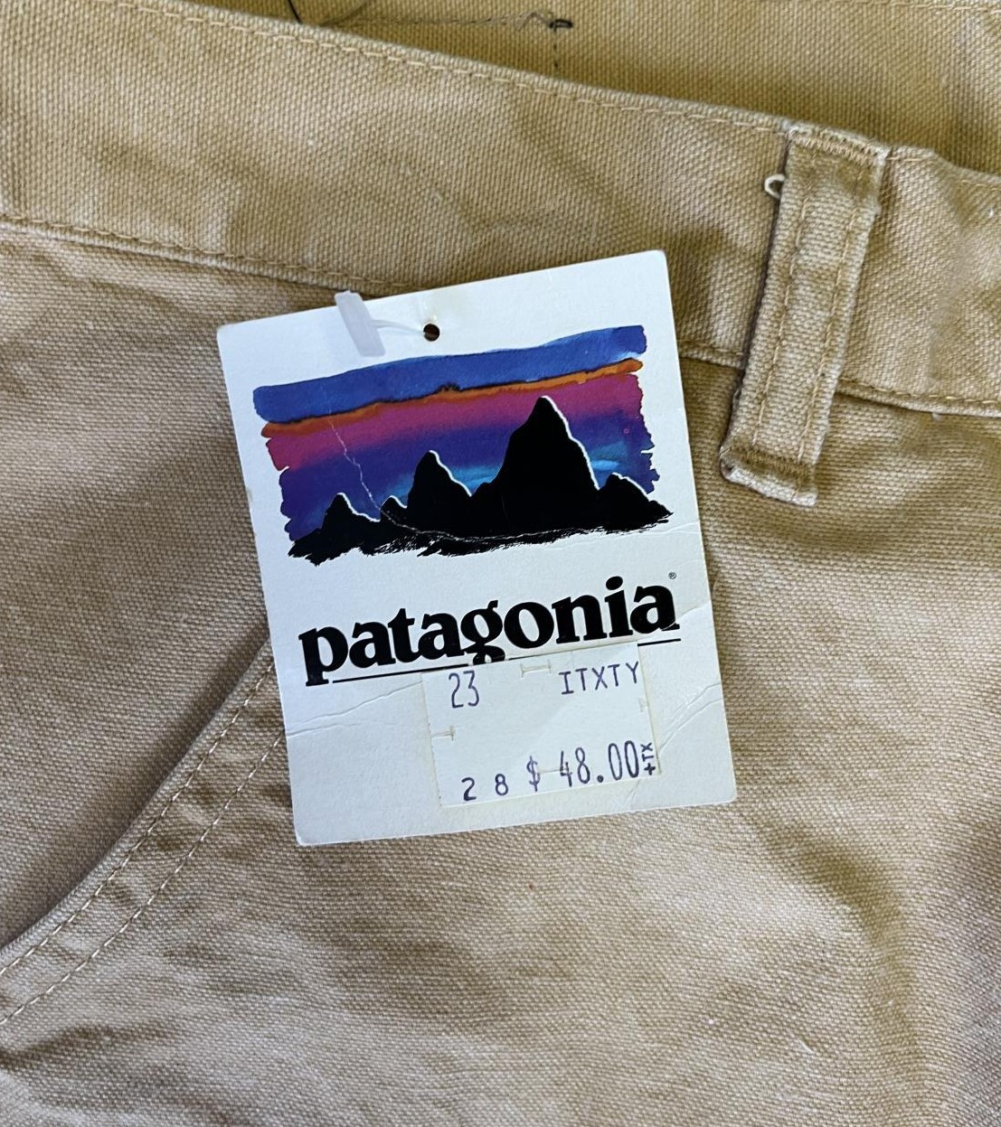 画像3: 80'S PATAGONIA "STAND UP PANTS" 旧タグ キャンバスパンツ ライトブラウン 香港製 (DEADSTOCK)