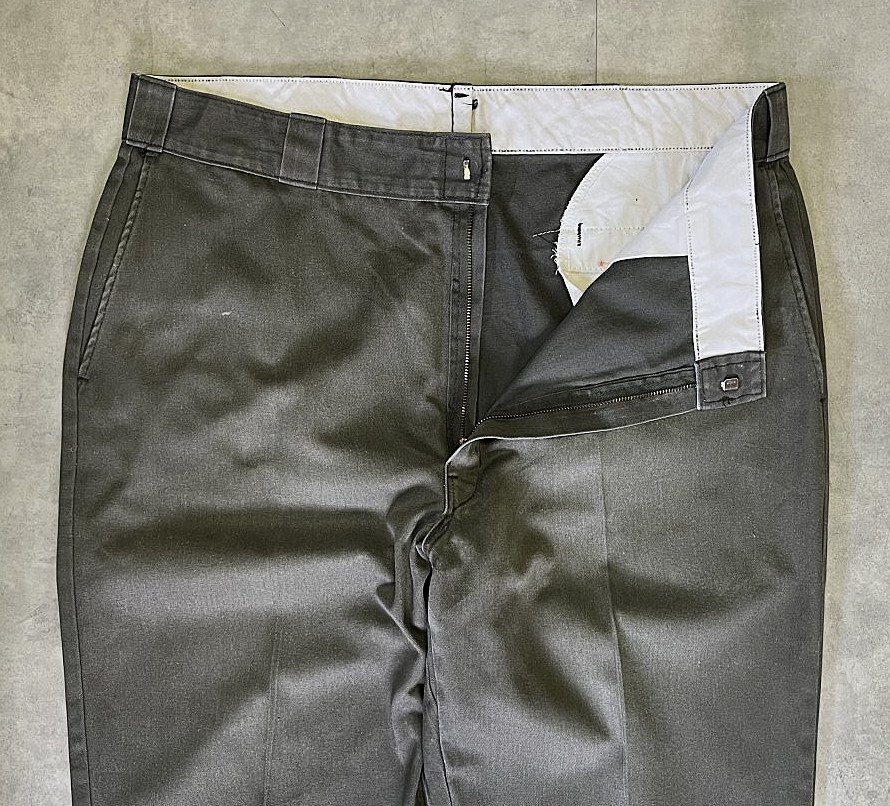画像: 80'S DICKIES 874 チビタグ ワークパンツ オリーブ W40L29 USA製 (VINTAGE)