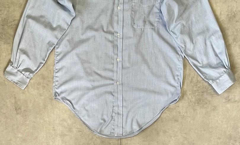 画像: 80'S BROOKS BROTHERS "MAKERS" 6ボタン BROOKSCLOTH 長袖 BDシャツ ブルー USA製 (VINTAGE)