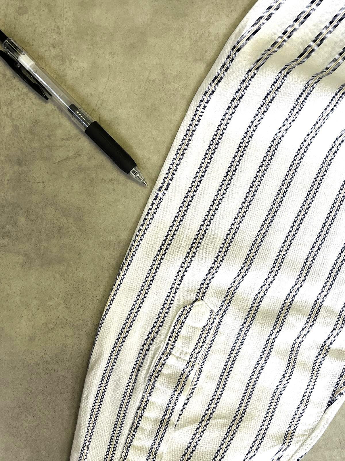画像4: 70'S BROOKS BROTHERS "MAKERS" 6ボタン オックスフォード 長袖 BDシャツ ストライプ USA製 (VINTAGE)