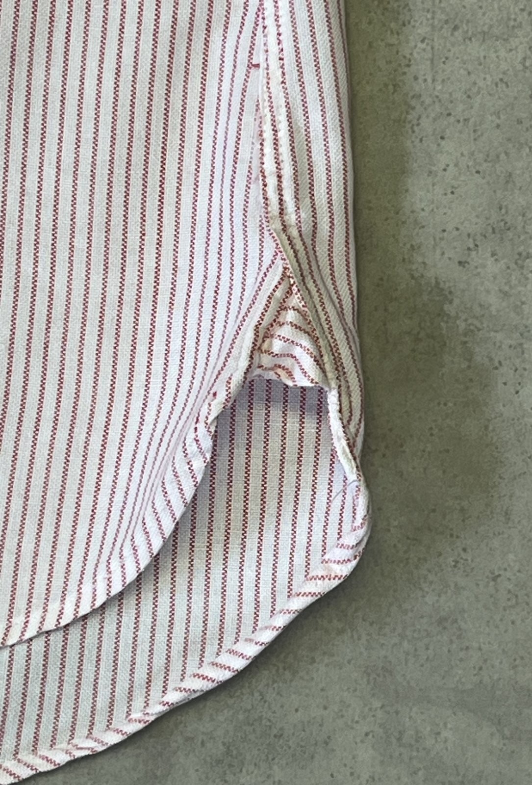 画像3: 60'S TOWNCRAFT コットン100% マチ付き 半袖 タブカラーシャツ ストライプ (VINTAGE)