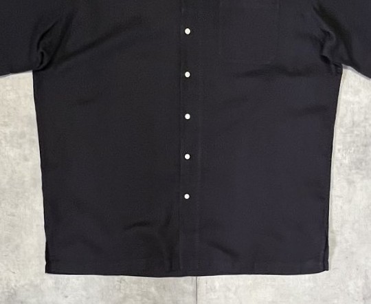 画像: 90'S RALPH LAUREN "CHAUNCEY" ロゴ無し 半袖 オープンカラーシャツ ブラック (VINTAGE)
