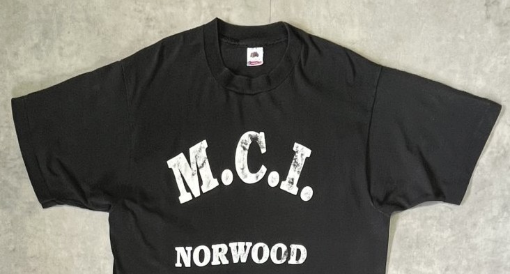 画像: 90'S M.C.I. NORWOOD シングルステッチ 両面プリント 半袖 Tシャツ ブラック USA製 (VINTAGE)