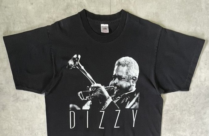 画像: 90'S DIZZY GILLESPIE "GEAR INC" シングルステッチ 半袖 Tシャツ ブラック USA製 (VINTAGE)