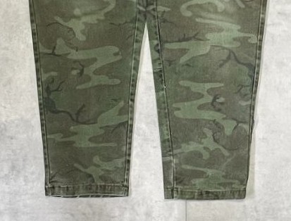 画像: 60'S UNKNOWN ハンティングパンツ 42TALONアルミジップ カモ (VINTAGE)