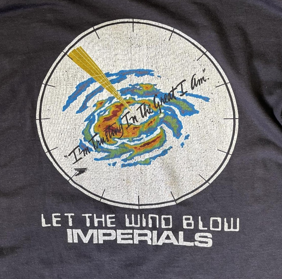 画像6: 90'S IMPERIALS シングルステッチ 両面プリント 長袖 Tシャツ ブラック (VINTAGE)