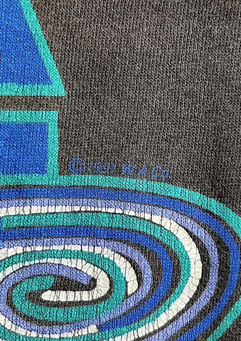 画像4: 90'S ST. THOMAS SAILLING シングルステッチ 半袖 Tシャツ ブラック USA製 (VINTAGE)