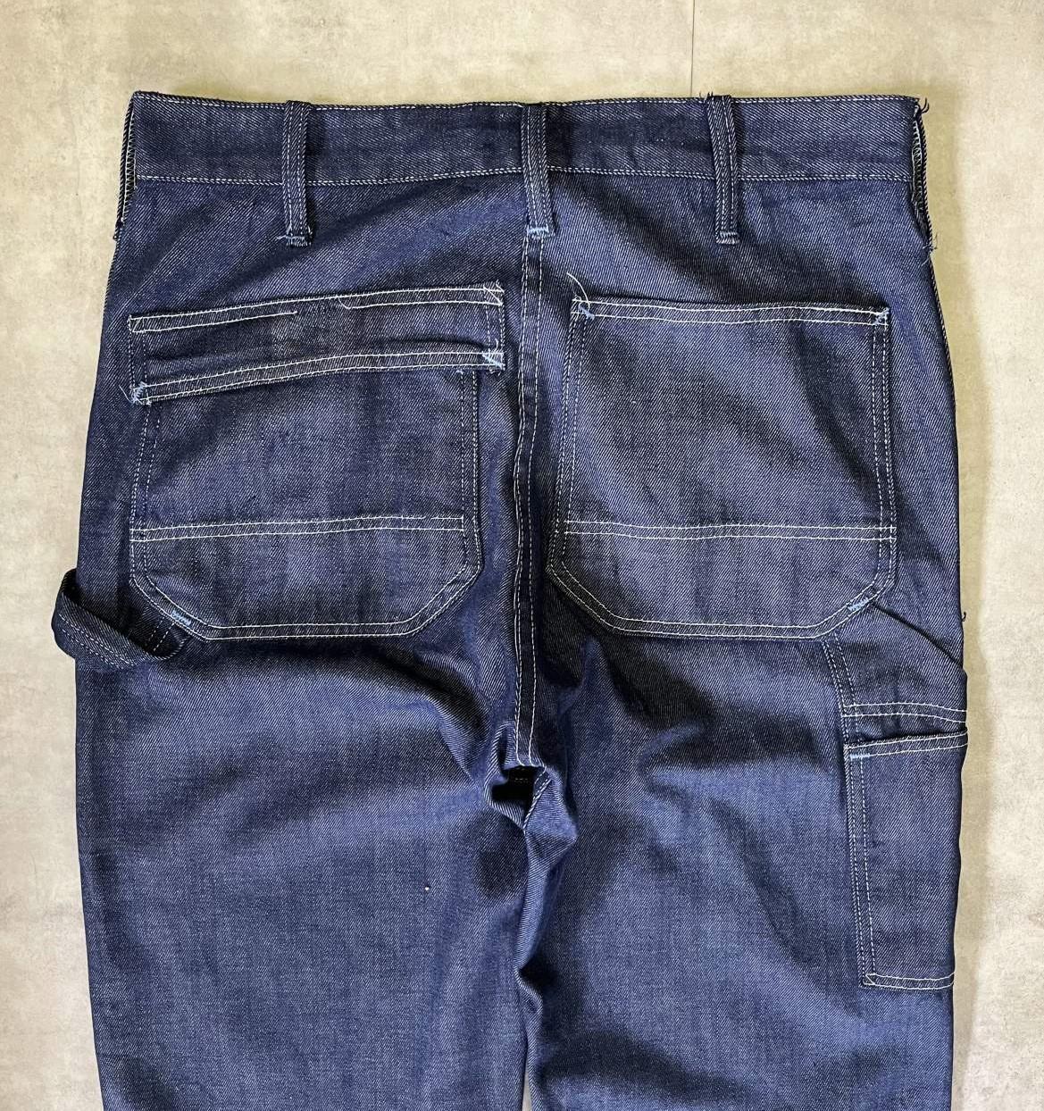 画像: 70'S SEARS バットダイデニム ペインターパンツ SCOVILLジップ インディゴ (VINTAGE)